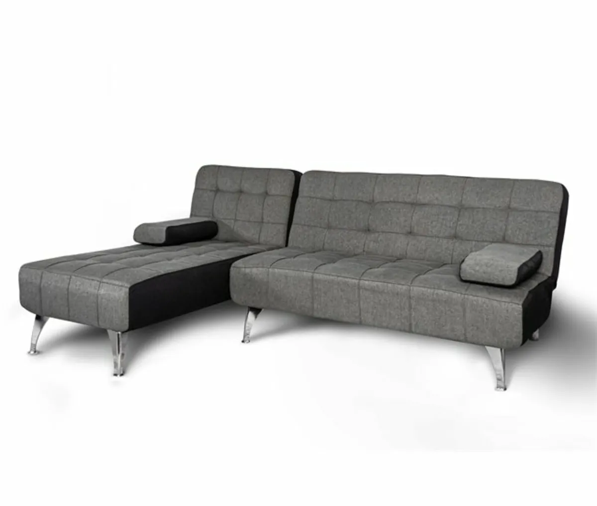 Dark Grey Velvet Sofa Bed – Modern & Comfortable - Image 2
