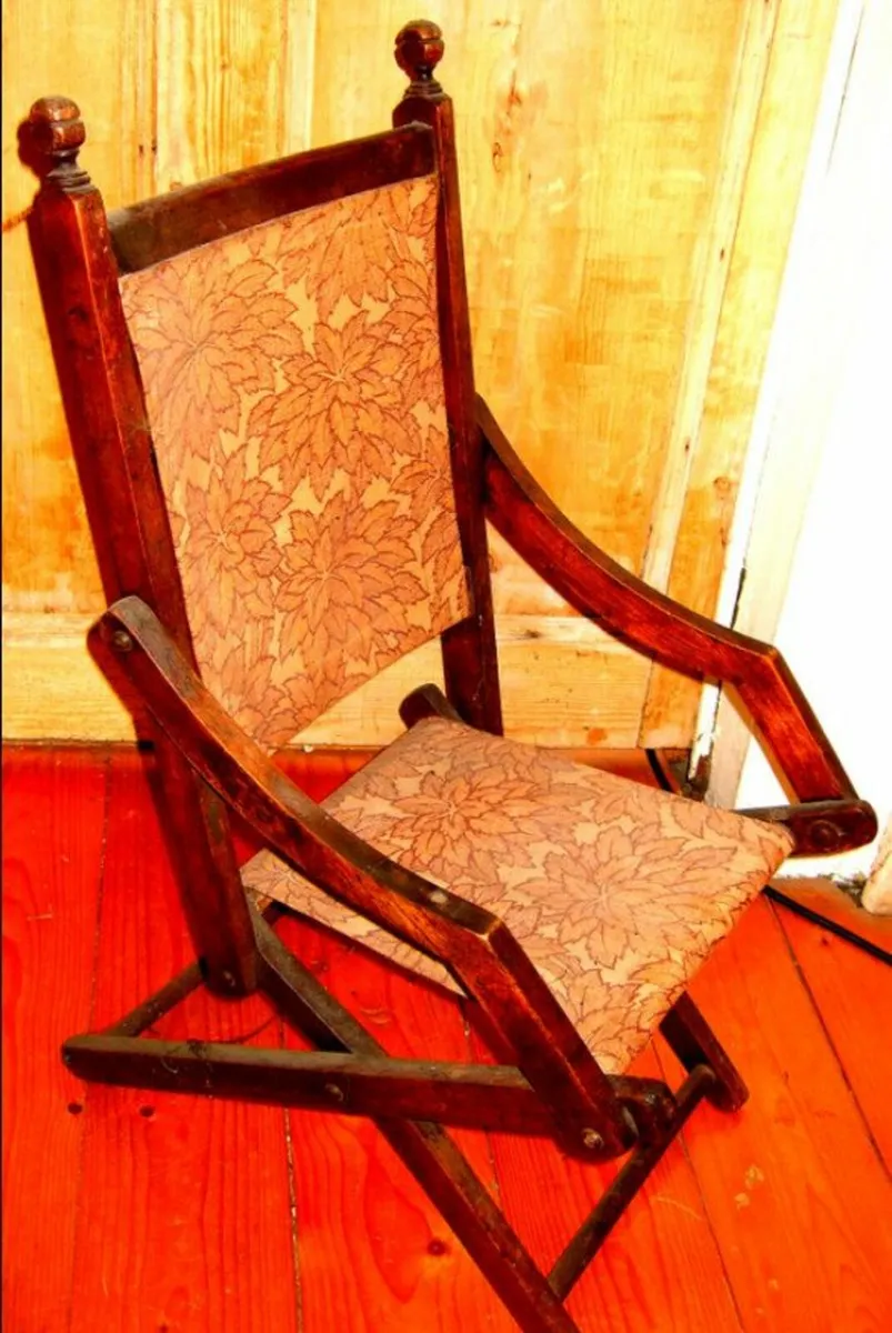 Vintage Victorian Childs Folding Chair - Image 2