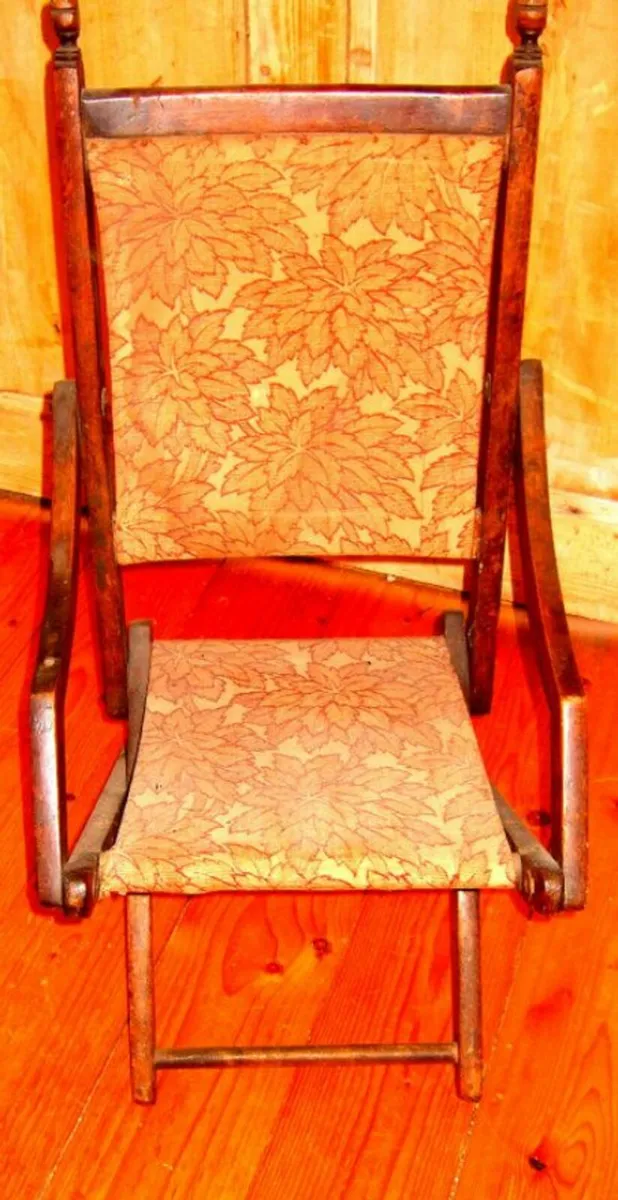 Vintage Victorian Childs Folding Chair - Image 1
