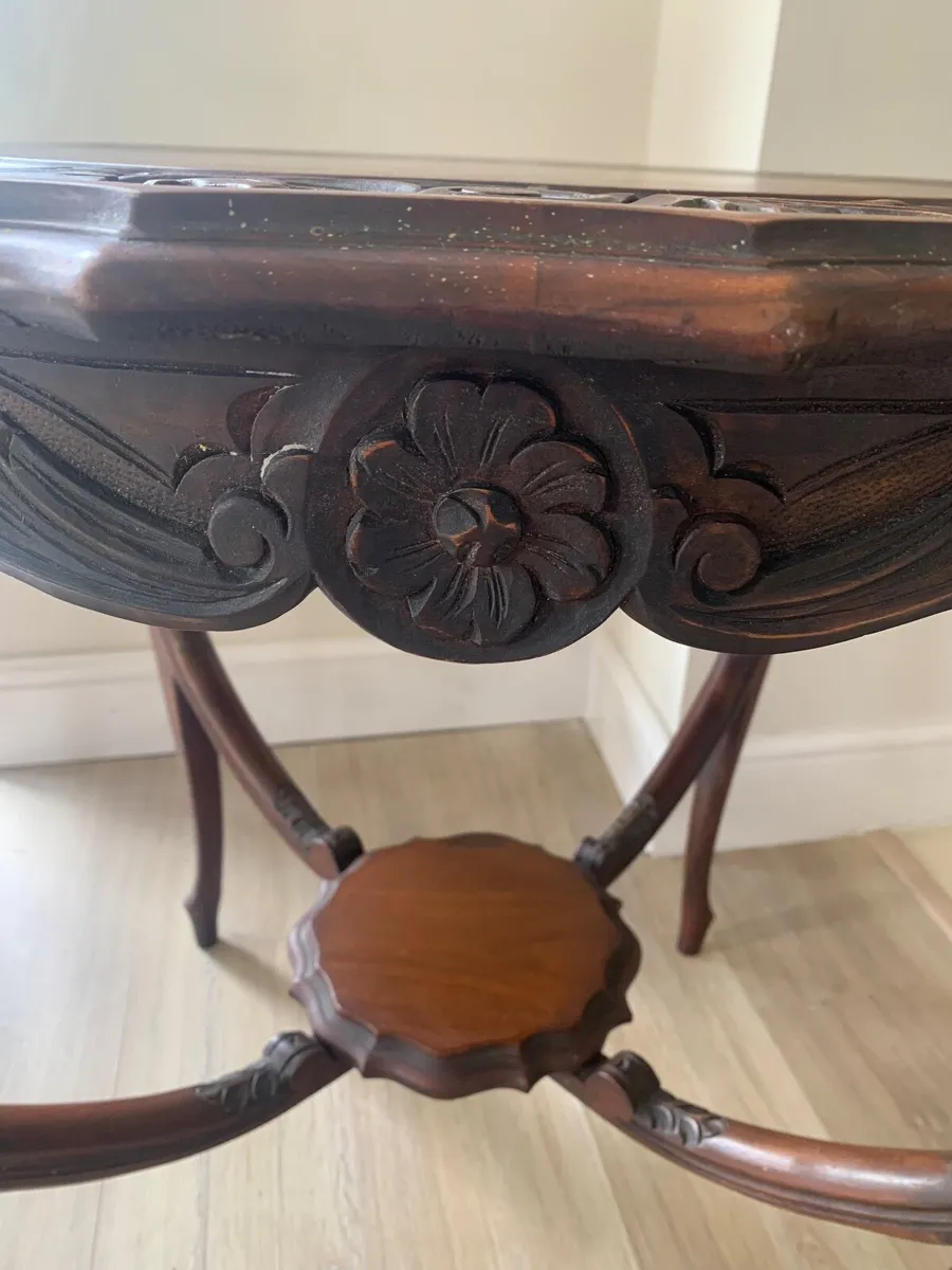 Antique Walnut Table - Image 2