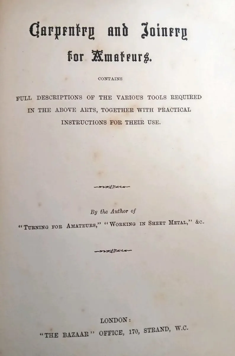 Carpentry and Joinery for Amateurs Old Book - Image 2