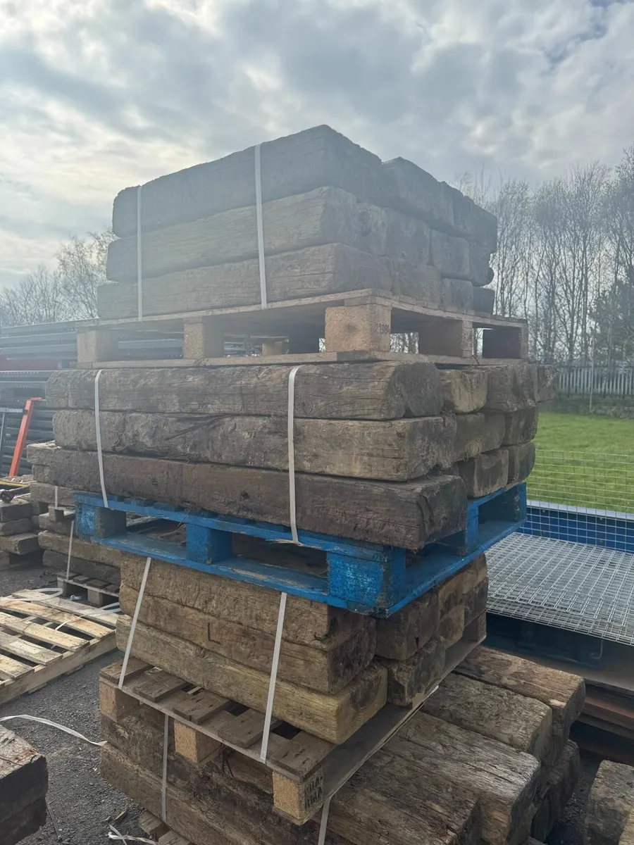 Half railway sleepers - Image 1