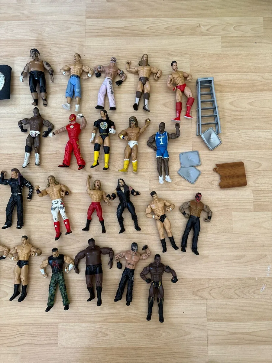 Wwe wwf wrestling wrestlers bundle and belts - Image 2