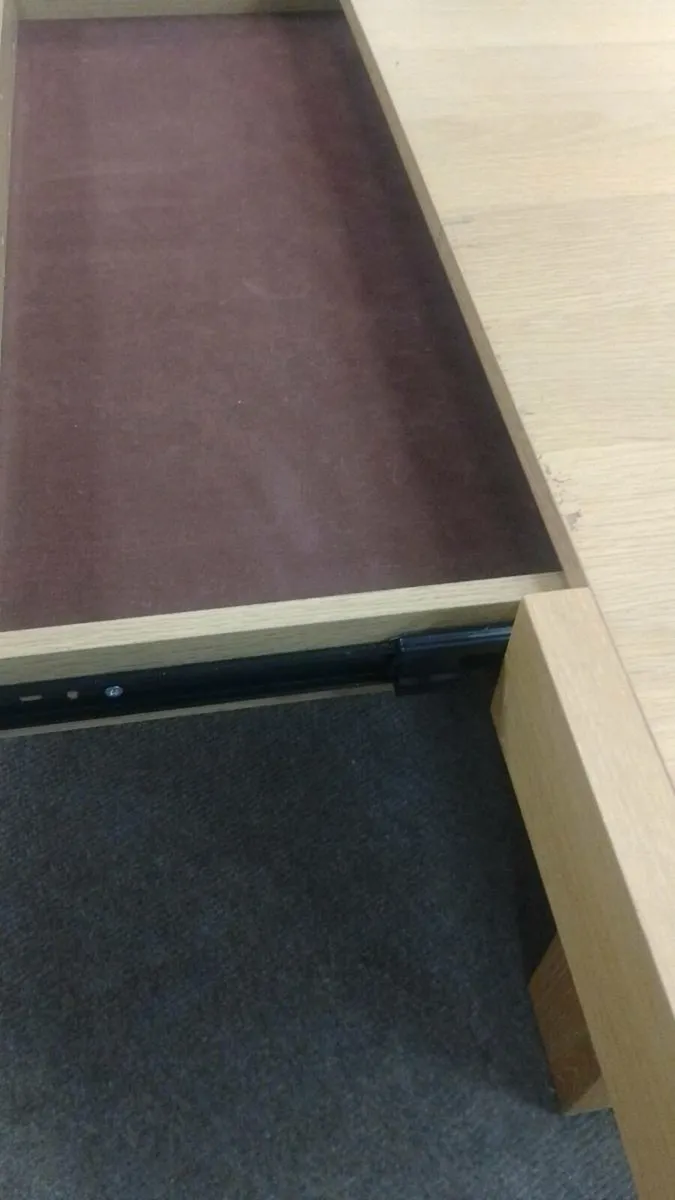 Modern Oak Coffee Table With Drawer - Image 2
