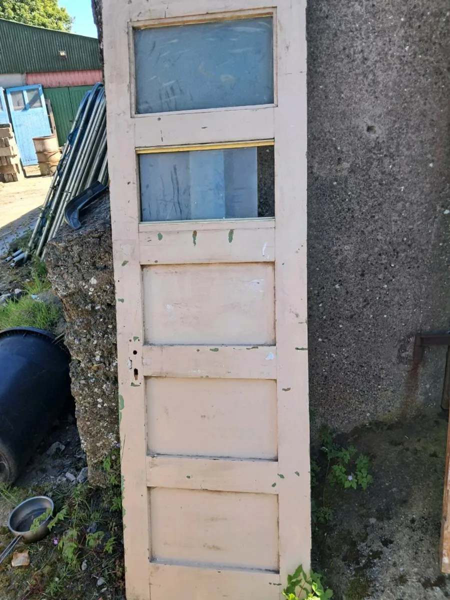 2 old office doors - Image 3
