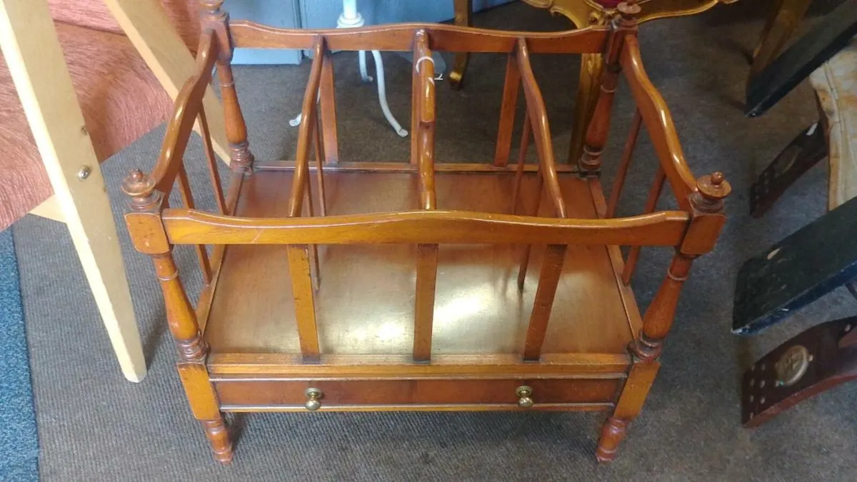 Decorative Reproduction Magazine Rack - Image 1