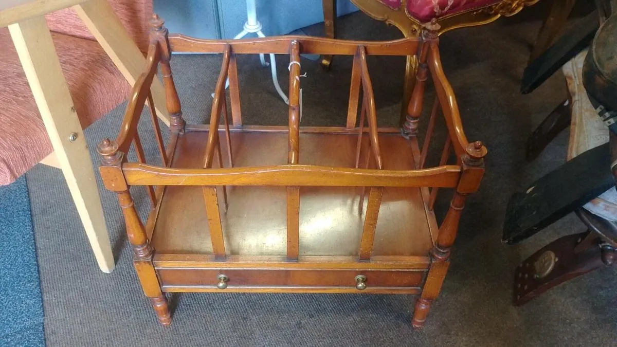 Decorative Reproduction Magazine Rack - Image 3