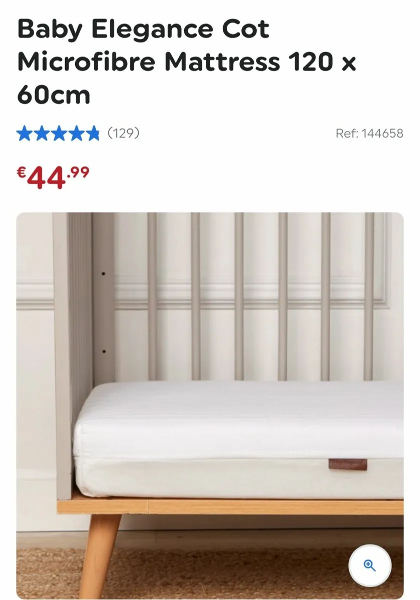 Baby Elegance Cot Bed plus accessories - Image 3