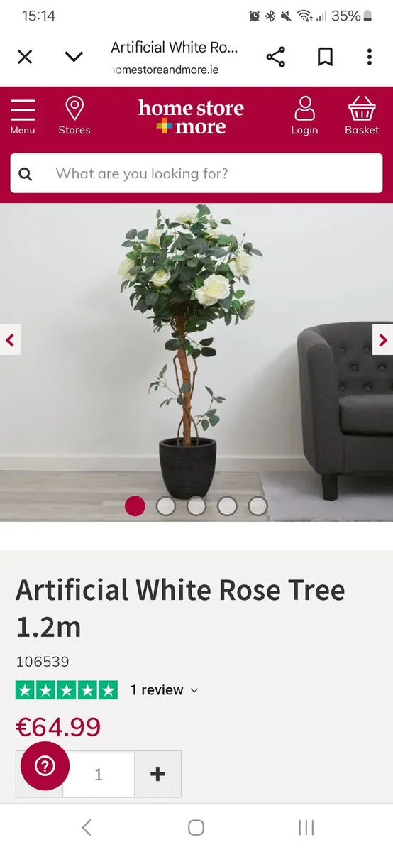 Artificial White Rose Bushes Wedding - Image 3