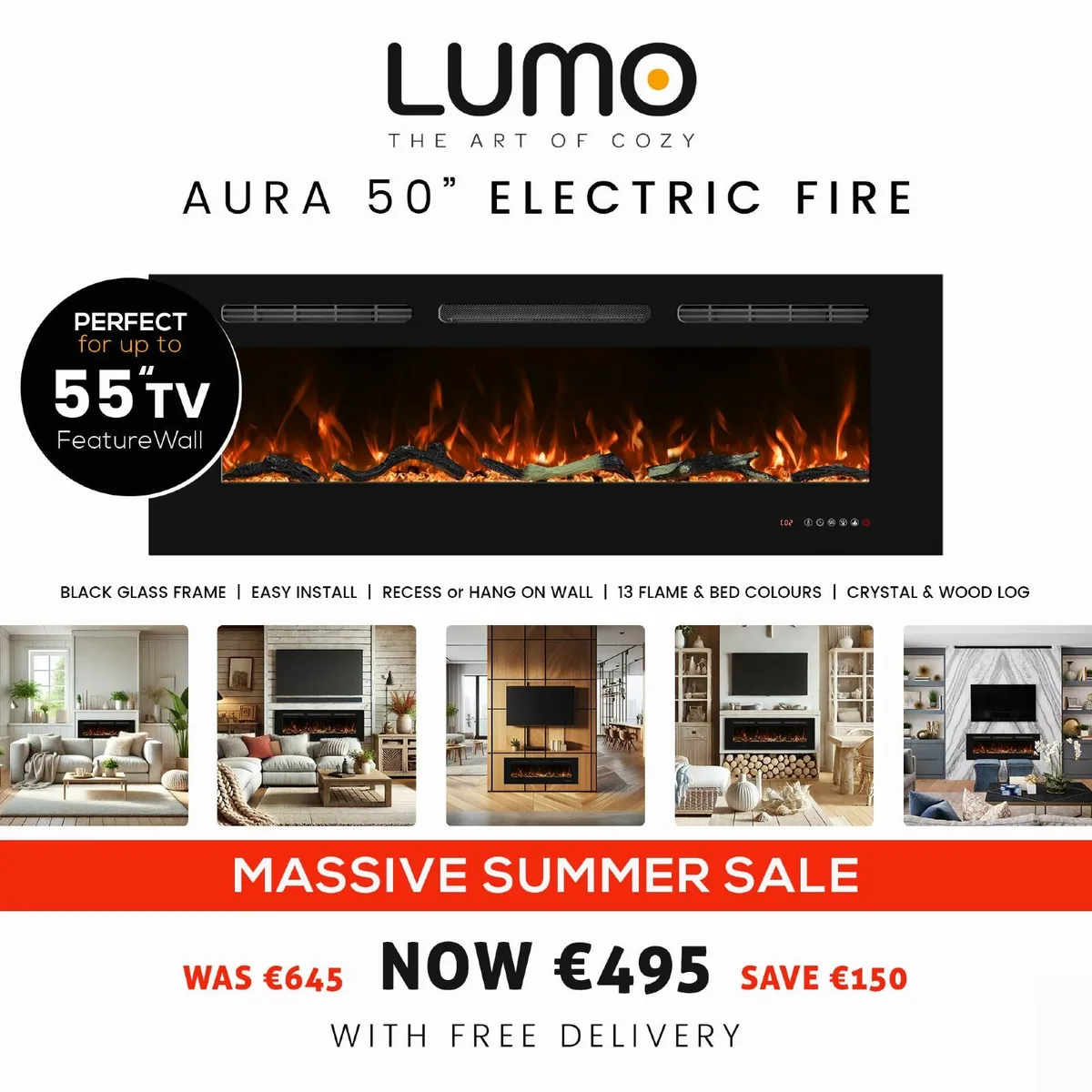 🔥 Electric Fires - Massive SUMMER SALE NOW ON 🔥 - Image 1