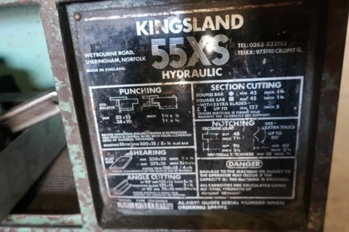 Hydraulic Iron Worker with Tooling & Much More!!! - Image 4