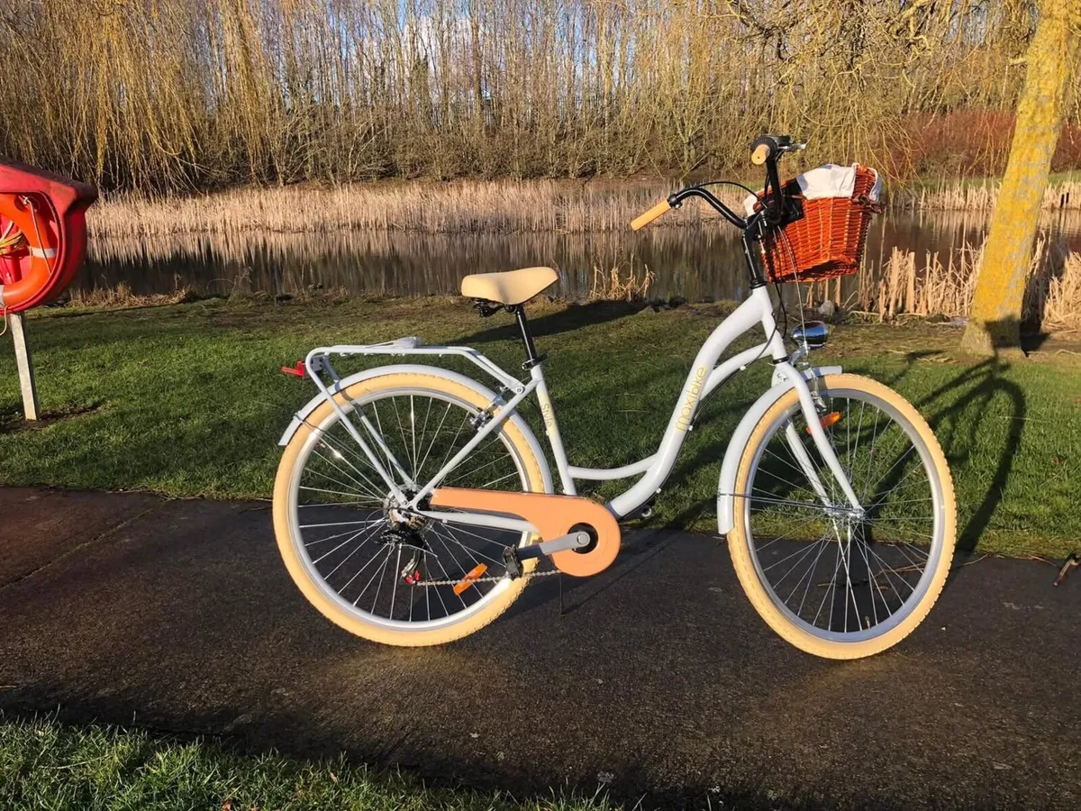 NEW LADIES BIKE + BASKET - SHIMMANO GEAR- DELIVERY - Image 1