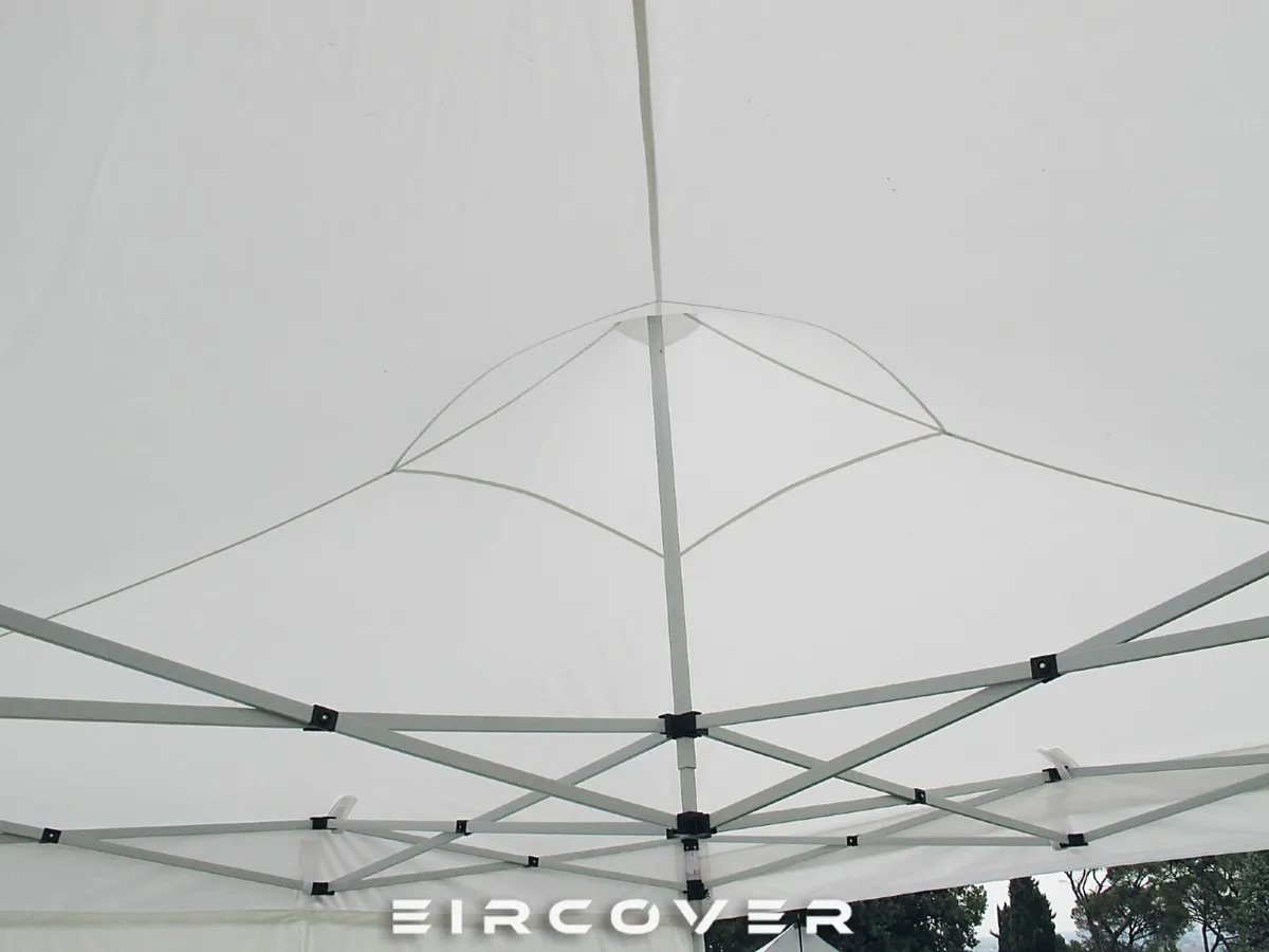 Pop Up Gazebo 3m x 3m  Aluminum frame White - Image 2