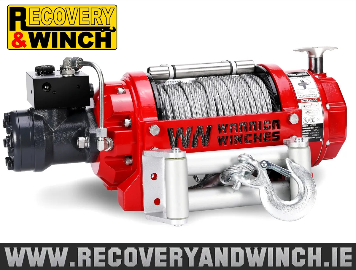 WARRIOR HYDRAULIC INDUSTRIAL WINCHES 🔴 - Image 1