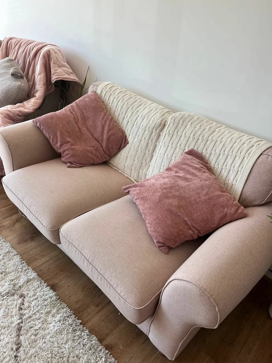 Two Seater DFS 'Rose' Couch - Image 2