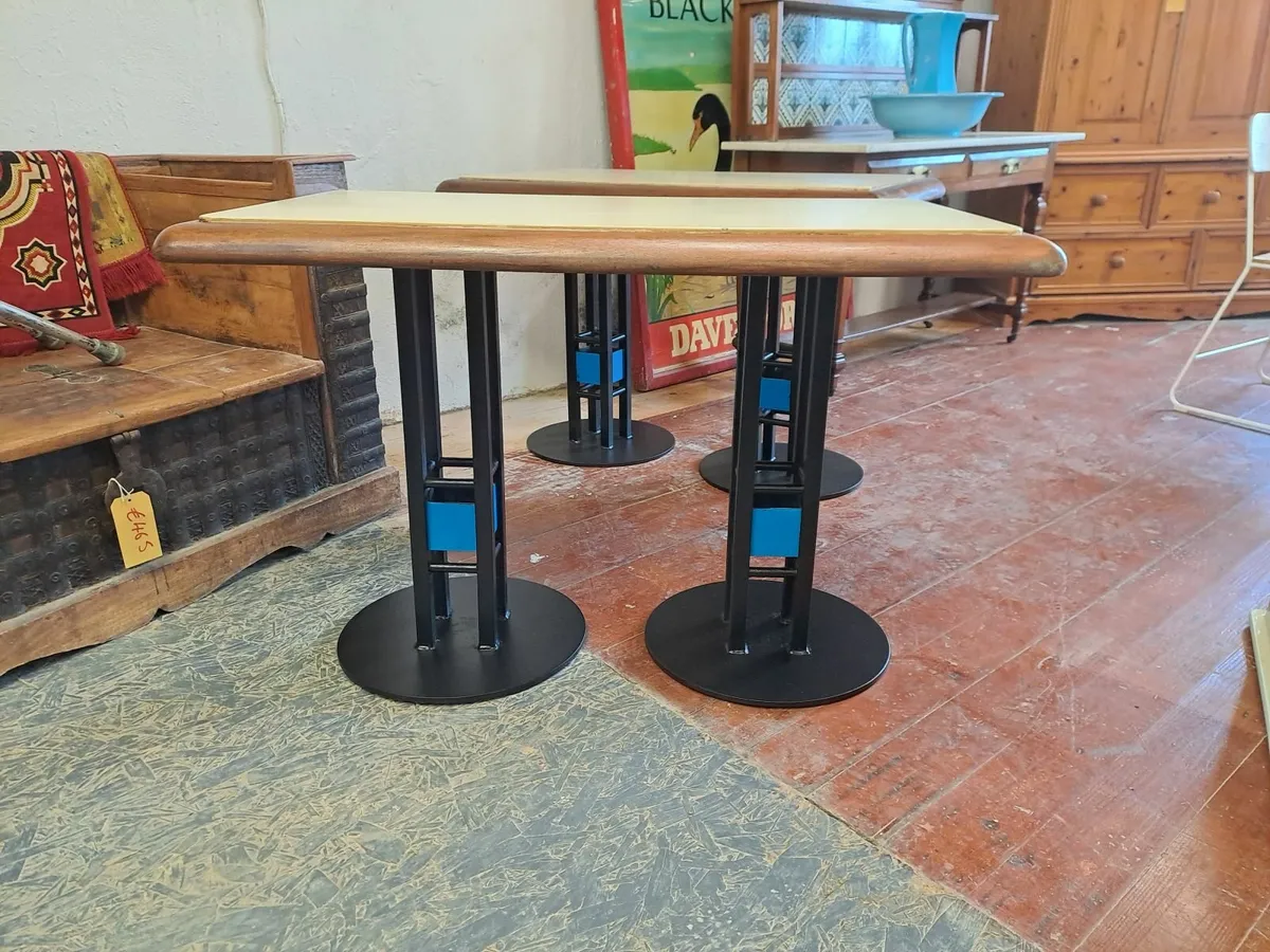 Pair vintage, 1960s cafe, bistro tables - Image 3