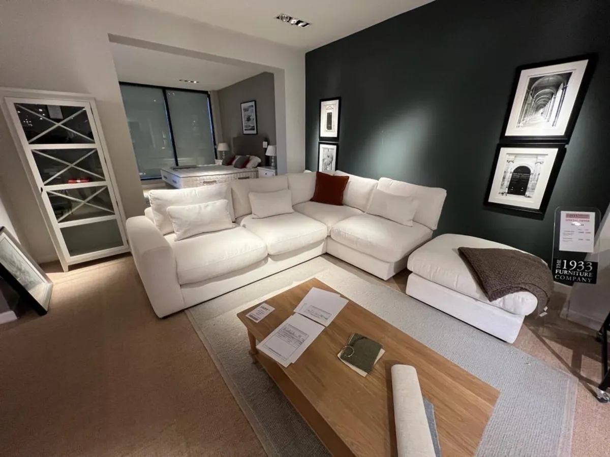 Apollo corner sofa and stool - Image 1
