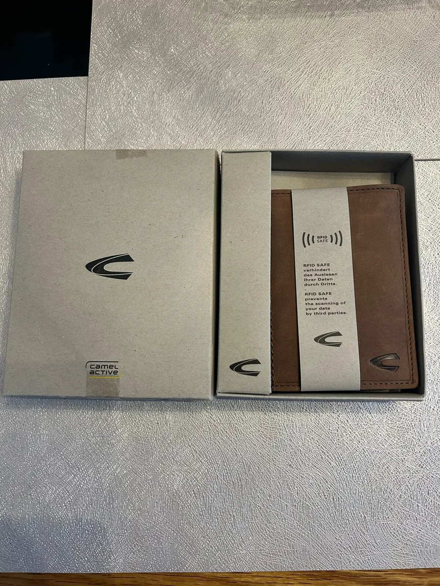 Camel Active RFID safe leather wallet NEW - Image 1