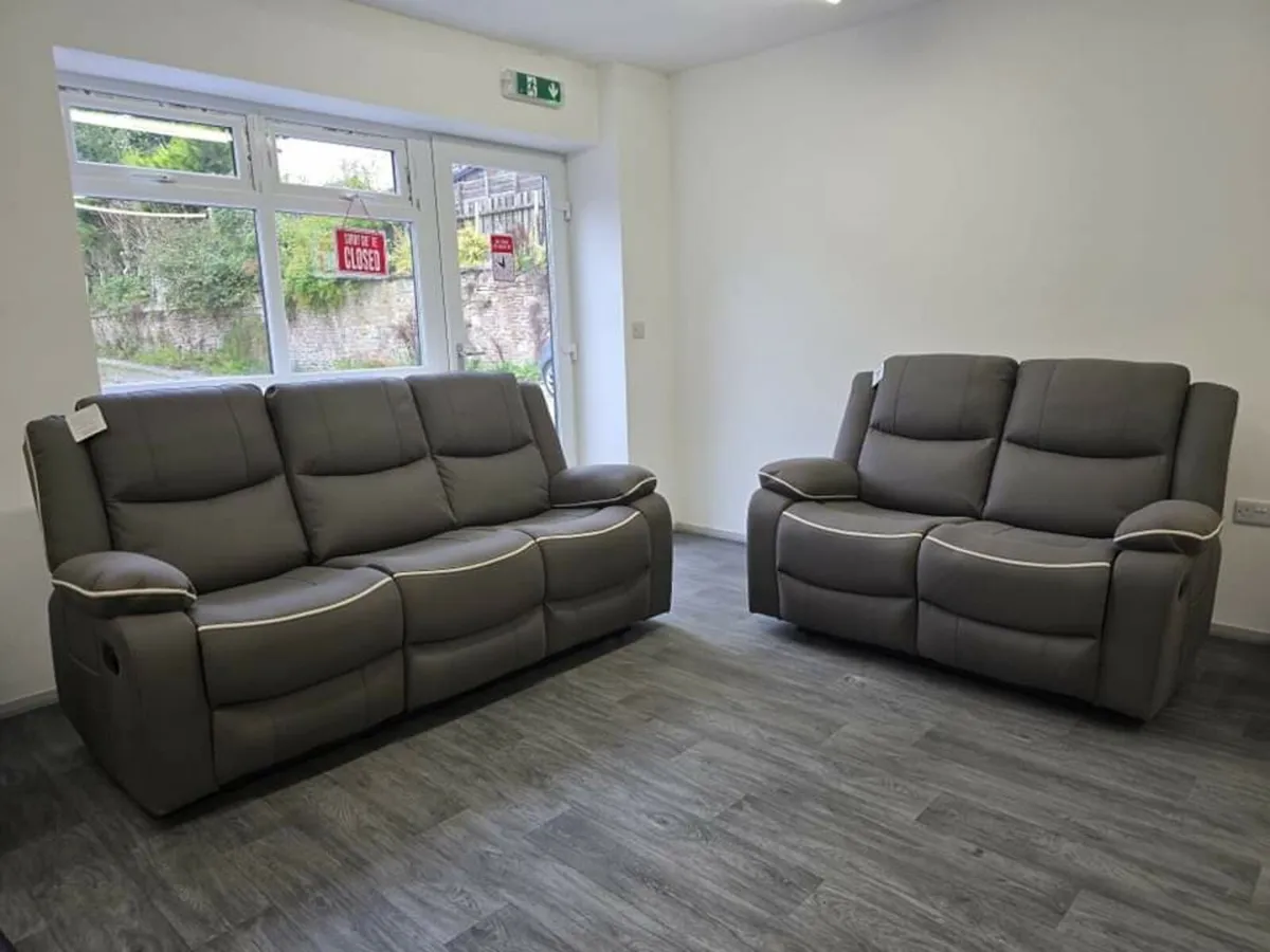 Chloe 3+2 Seater Micro Fabric Recliner Sofa - Image 2