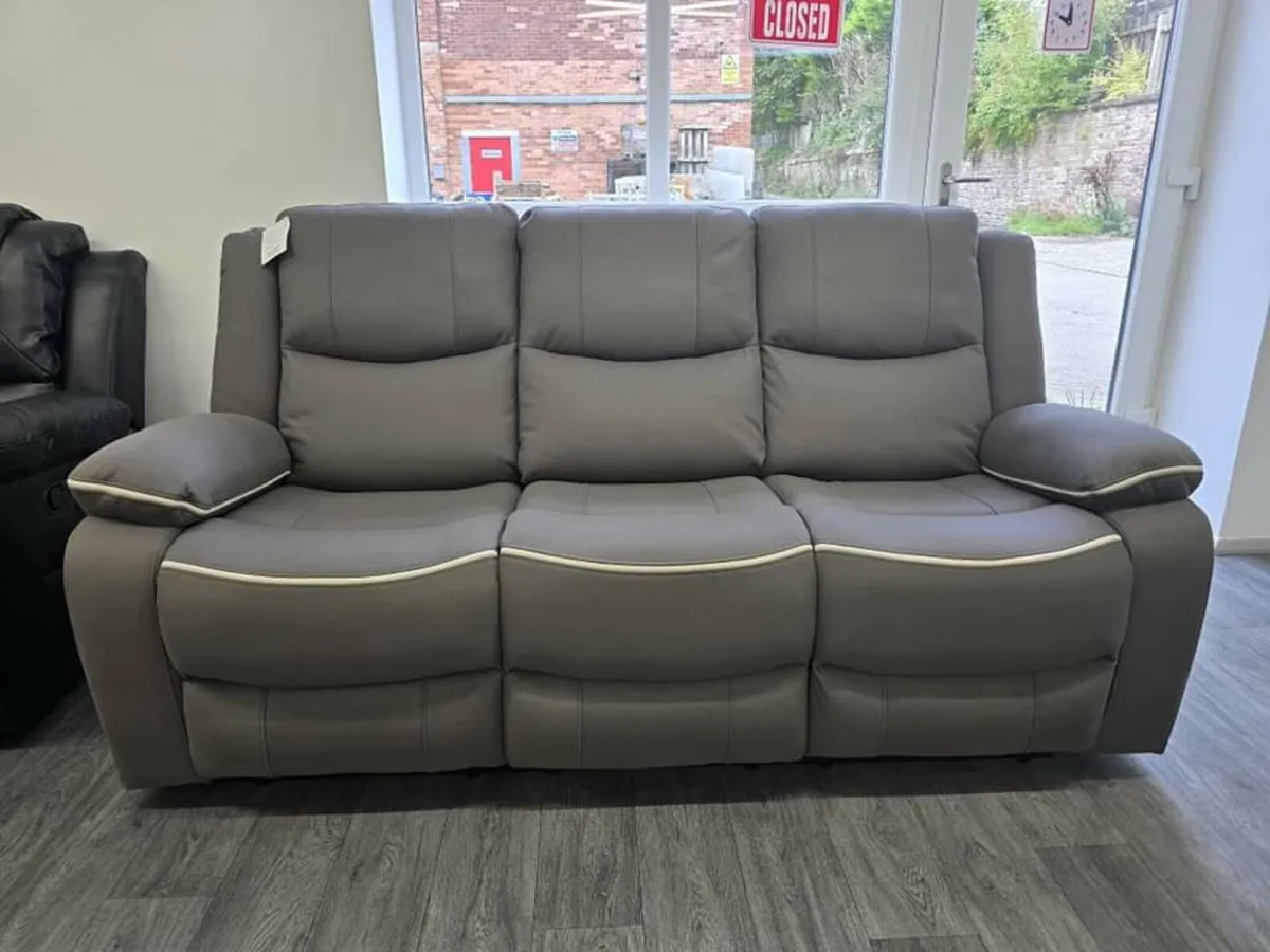 Chloe 3+2 Seater Micro Fabric Recliner Sofa - Image 4