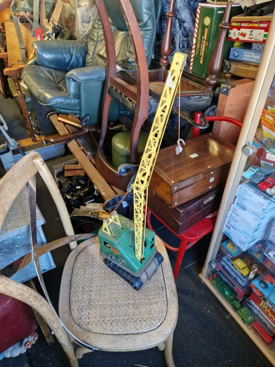 Vintage Marx Triang Pressed Steel Crane - Image 1