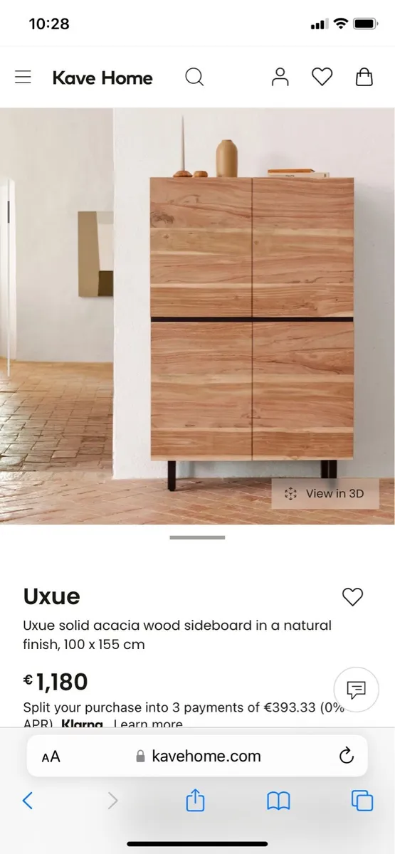 Kave home cabinet/sideboard brand new in box - Image 1