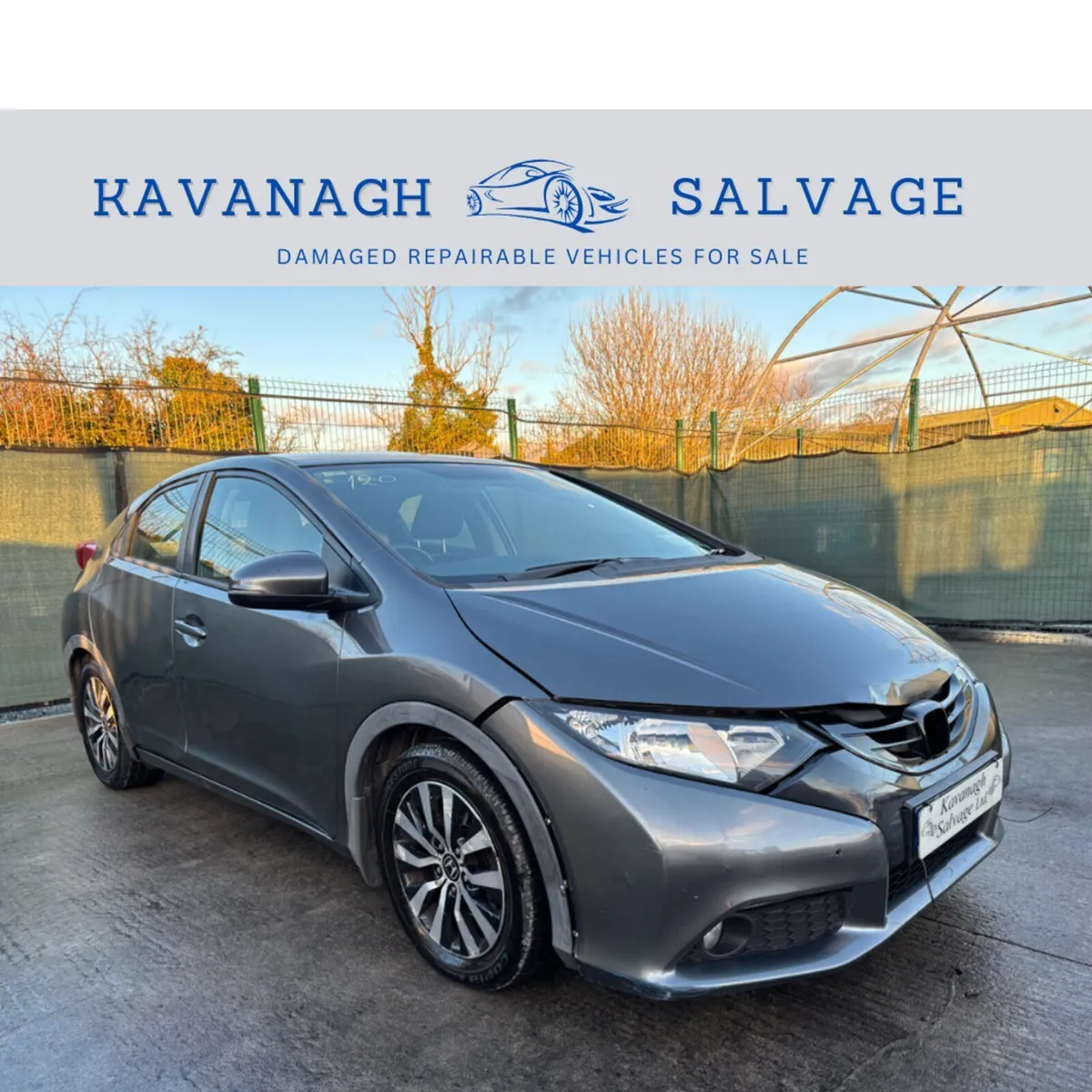 2013 Honda Civic light damage - Image 1
