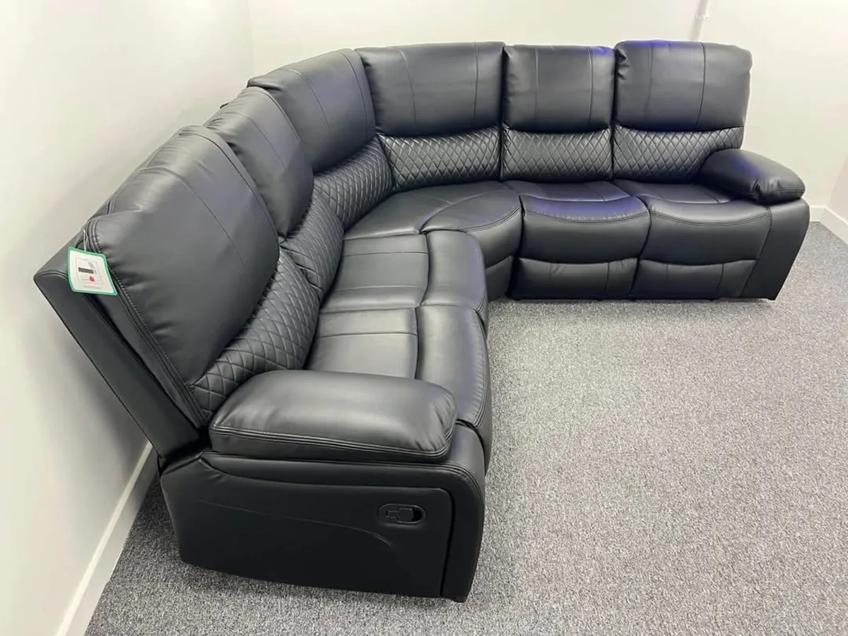 Rita Corner Premium Leather Recliner Sofa - Image 3