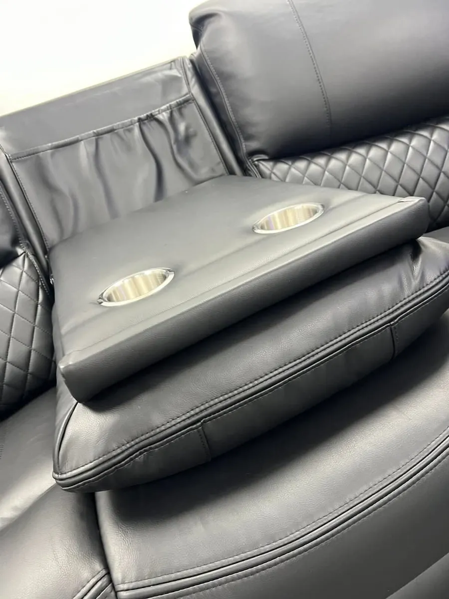 Rita Corner Premium Leather Recliner Sofa - Image 4