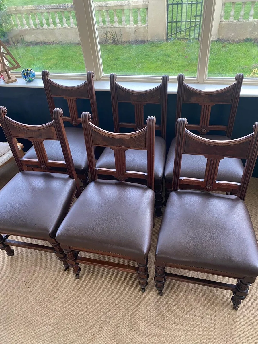 Mahogany dining room chairs - Image 1