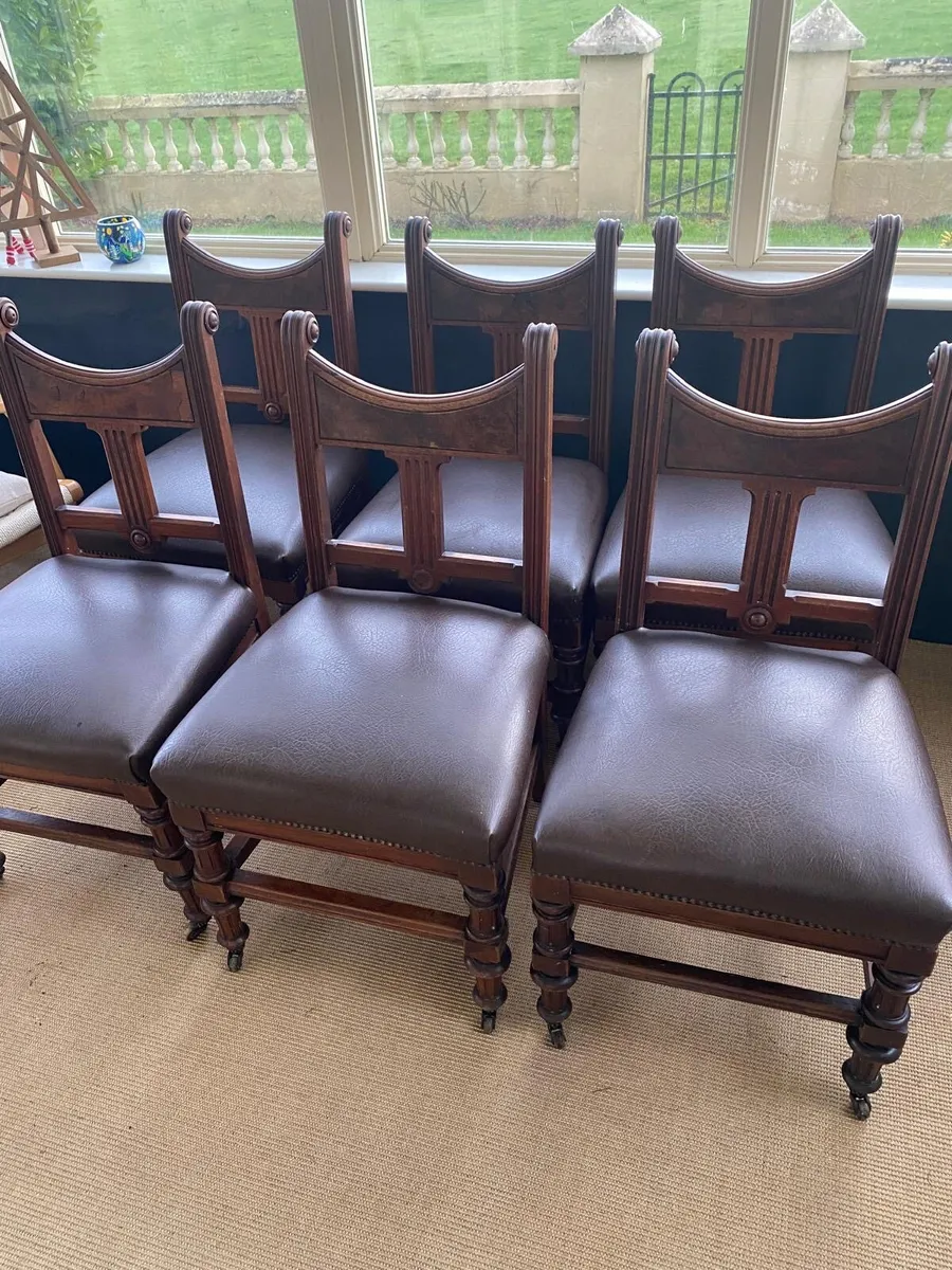 Mahogany dining room chairs - Image 2