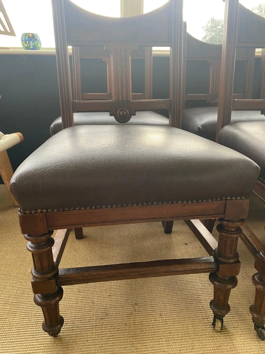 Mahogany dining room chairs - Image 3