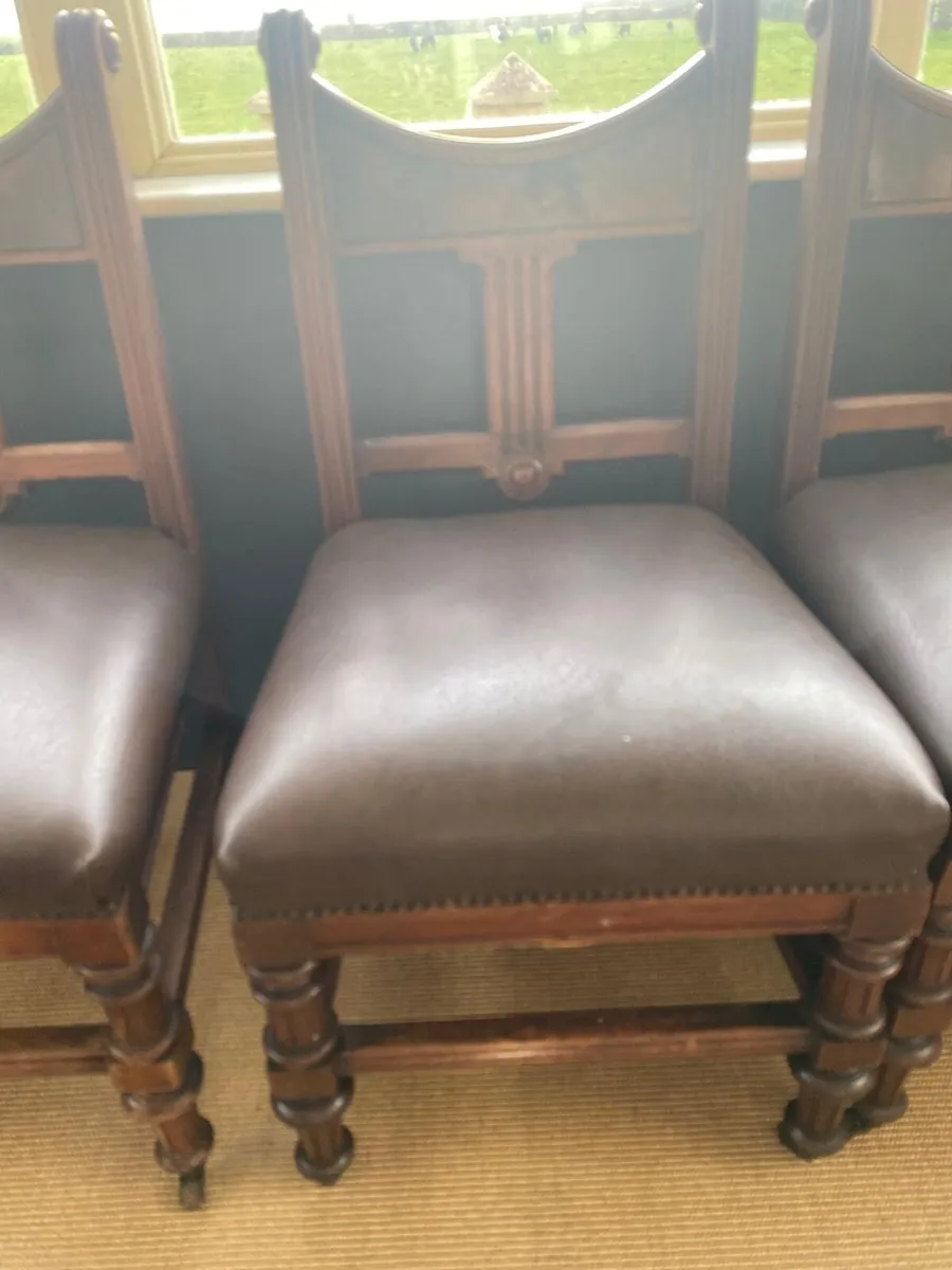 Mahogany dining room chairs - Image 4