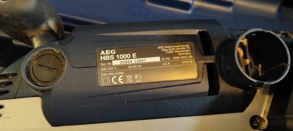 AEG HBS 1000 E Belt Sander 240v - Image 2
