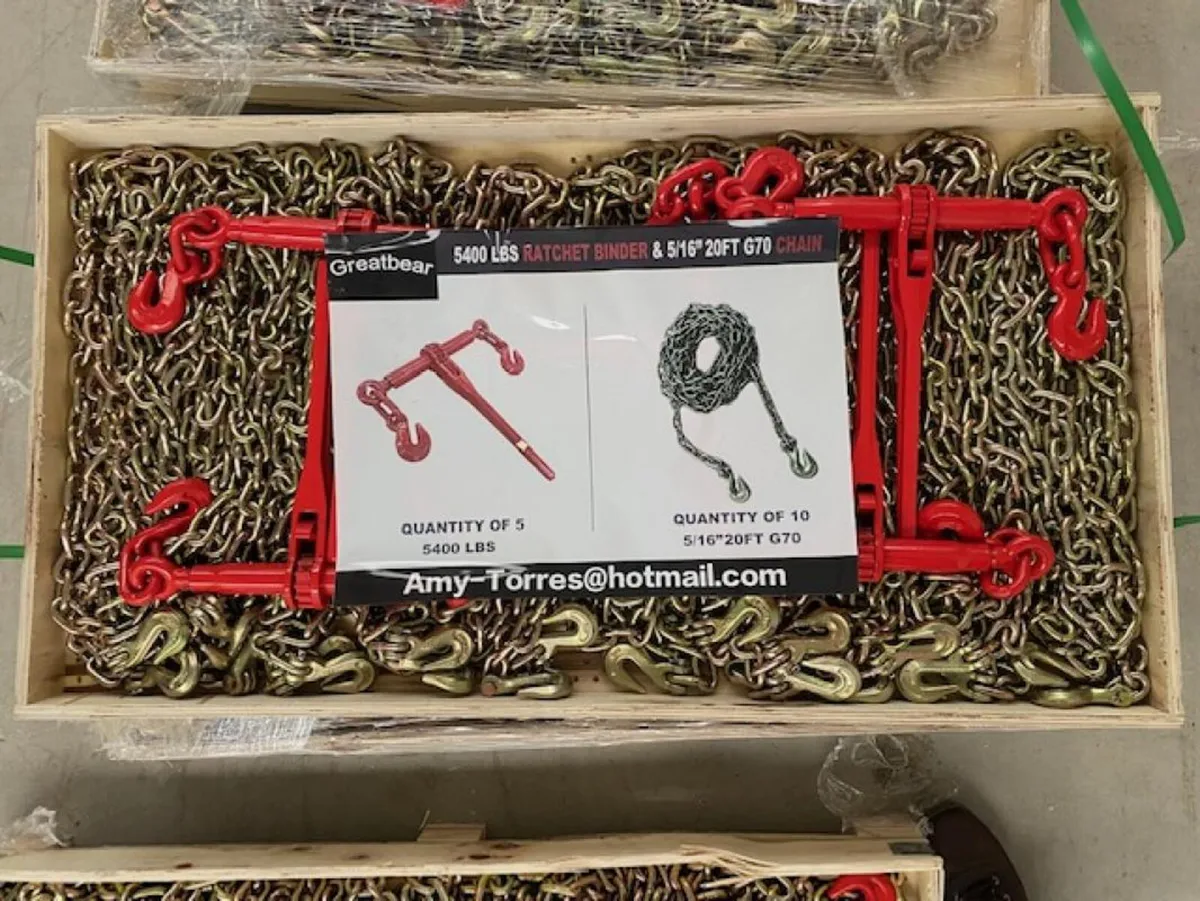 New Ratchet Binder And Chain **Online Auction** - Image 1