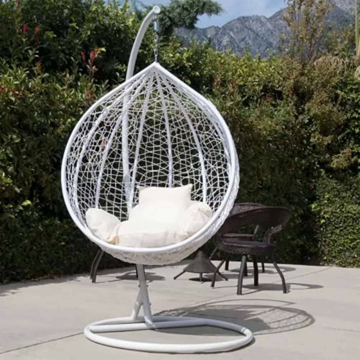 Stylish Hanging Egg Chair with Soft Cushion - Image 2