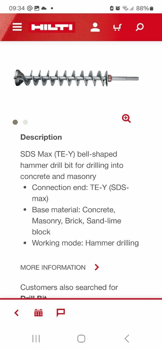 HILTI cruciform drill bit 80mm - Image 3