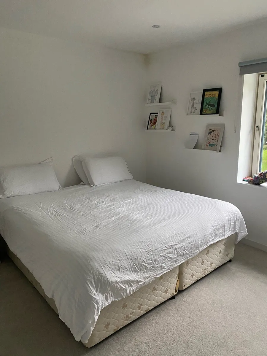 Super king bed. King Koil. Converts to 2 single NS