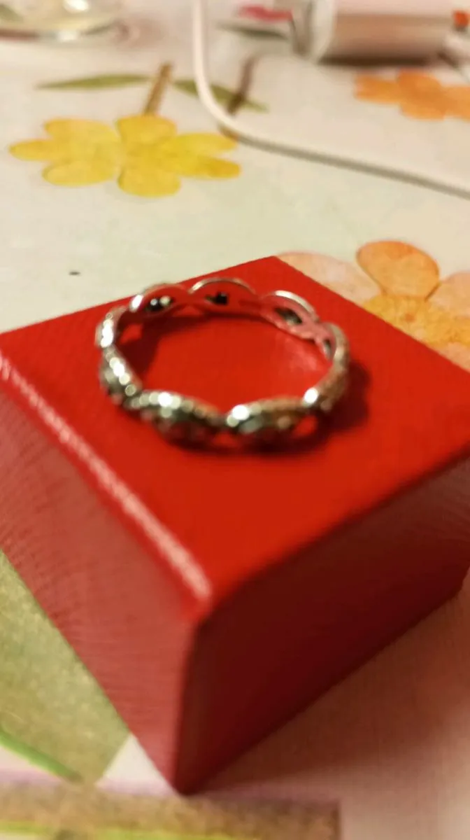 Sterling Silver Turquoise eye ring - Image 2