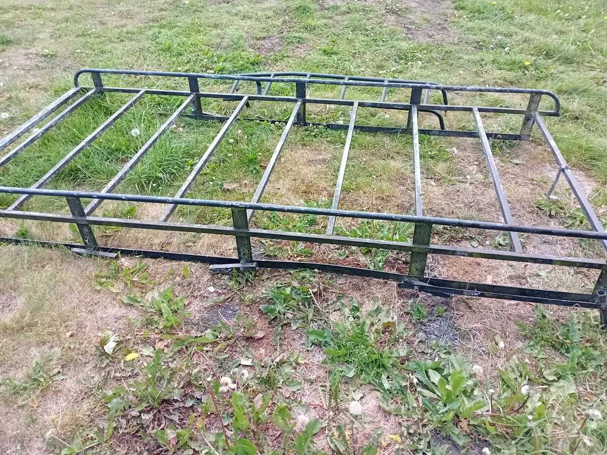 Galvanised roof rack and ladder - Image 2