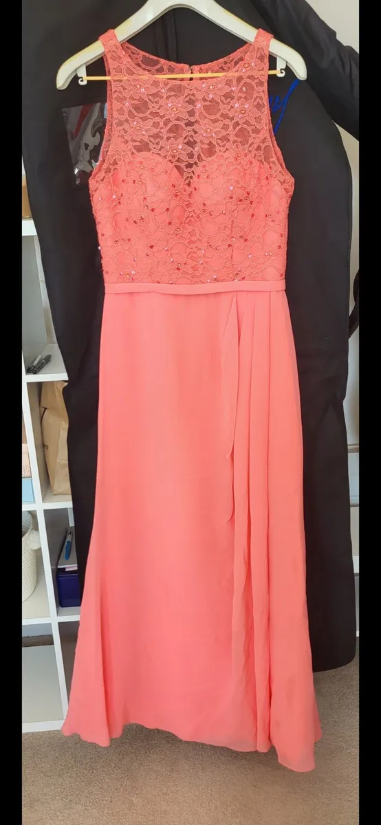 Coral designer dress - Image 1