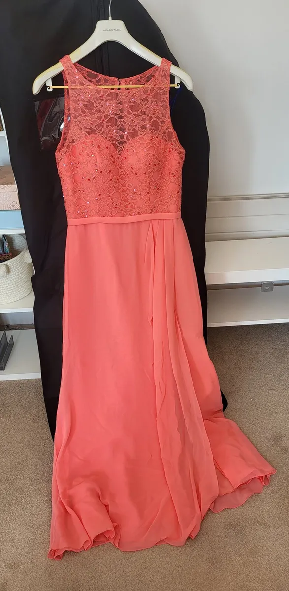 Coral designer dress - Image 4