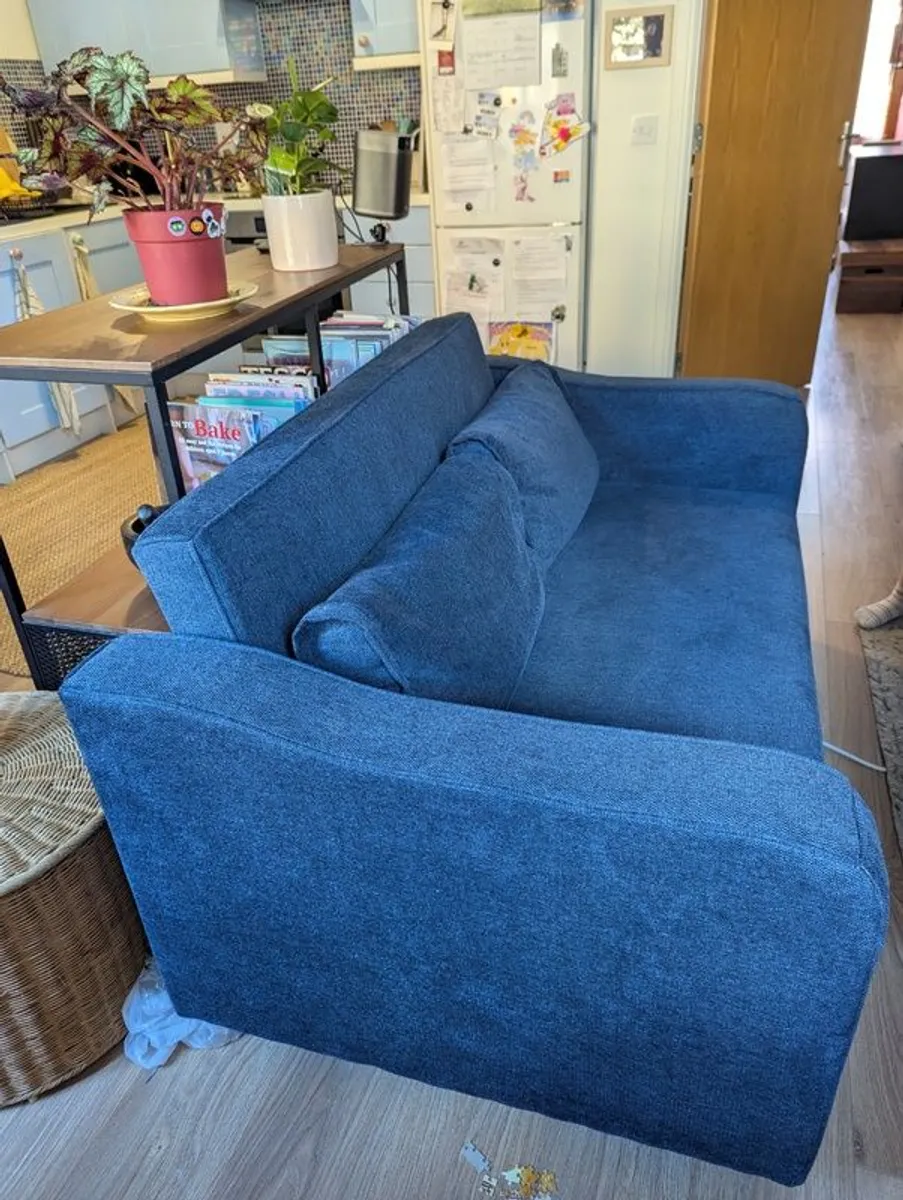 Navy Sofa Bed Open To Offers - Image 2