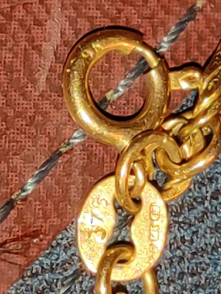 ROPE STYLE BRACELET, 9CT Gold With Safety Chain ! - Image 2