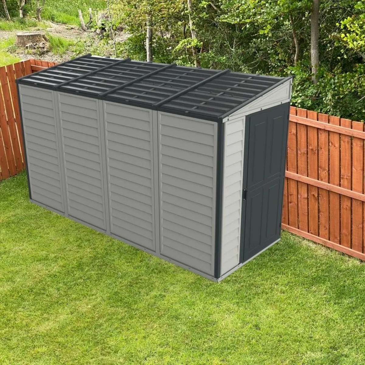 Sidemate 4x10 Vinyl Garden Pent Sheds - Image 3
