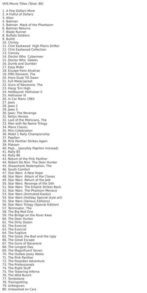 Vhs Movies - Image 4