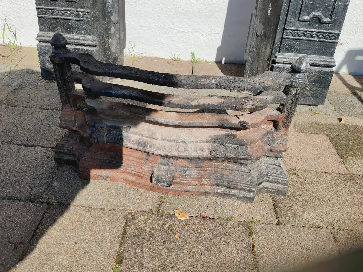 Cast Iron Antique Fireplace - Image 3