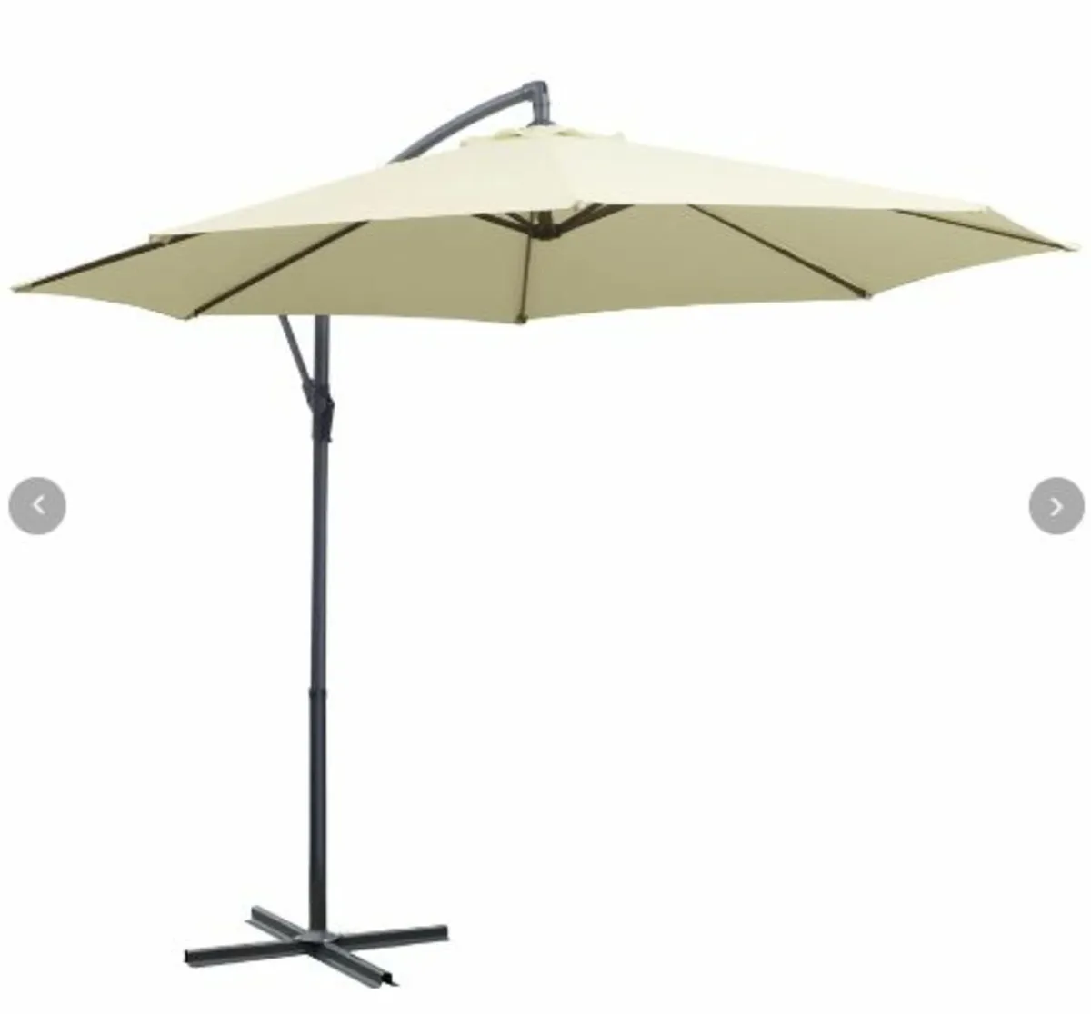 3m Cantilever Parasol, Hanging Parasol, Steel, - Image 4