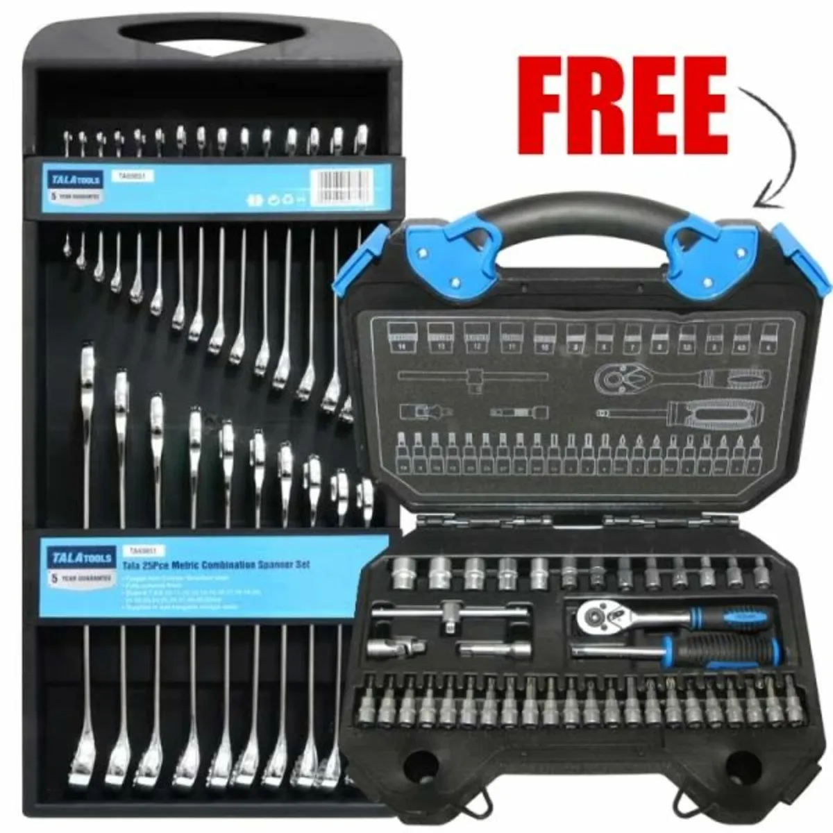 TALATools Metric Combination Spanner Set, 25 Piece - Image 1