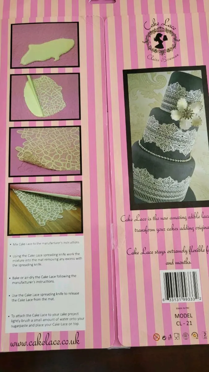Cake decorating lace mat - Image 2